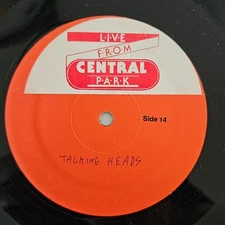 Elton John Talking Heads Live From Central Park Rare Canada Radioshow LP