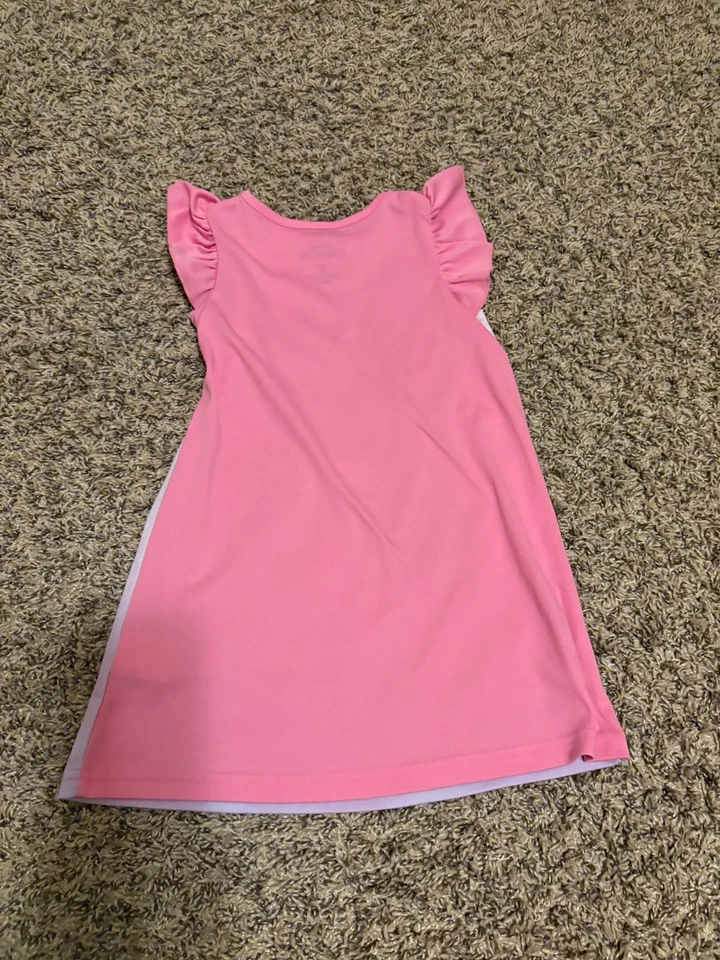 Camisola princesa Disney 4 rosa Ariel Rapunzel jasmim Bela Cinderela babado - Imagem 3 de 3