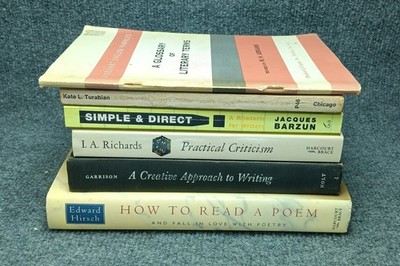 Writing Craft & Literary Criticism Book Lot of 6 Turabian Barzun Richards
