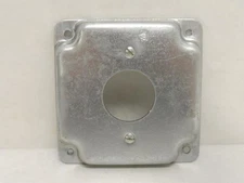203389 Old-Stock; Industry-Std 5AA29 Electrical Box Cover; 1-Gang; 4"x4"x1/2"