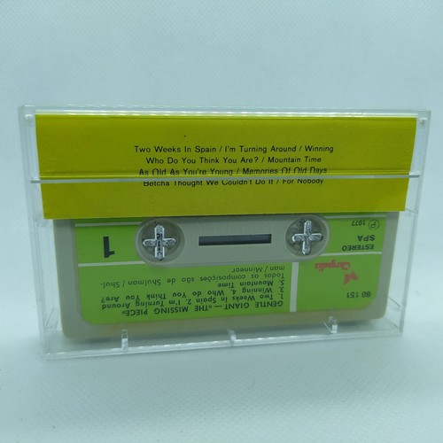 GENTLE GIANT "The Missing Piece" 1977 Portugal Cassette Tape - Picture 3 of 8