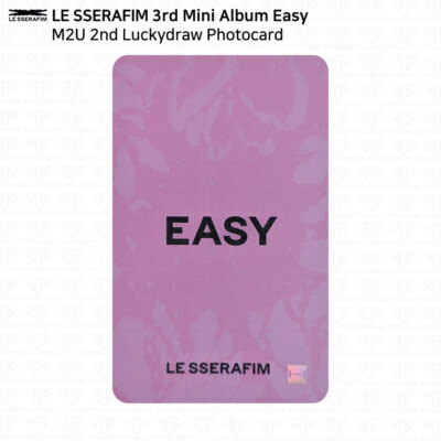 Le Sserafim 3rd Mini Album Easy 2nd Lucky Draw Photocard M2U PS