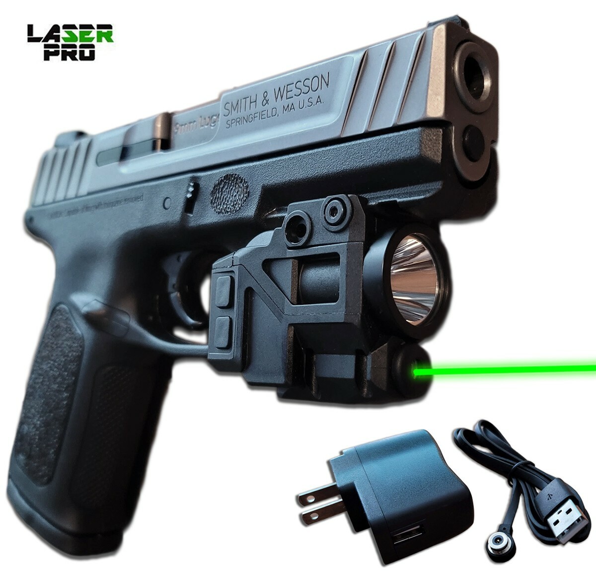 Green Rechargeable Laser & LED Light for Beretta PX4 Storm 92 96