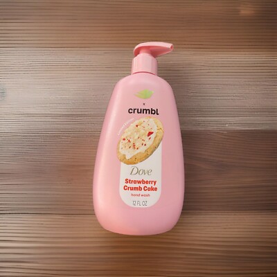 Dove Crumbl Moisturizing Liquid Hand Wash Strawberry Cookie 12OZ Limited Edition