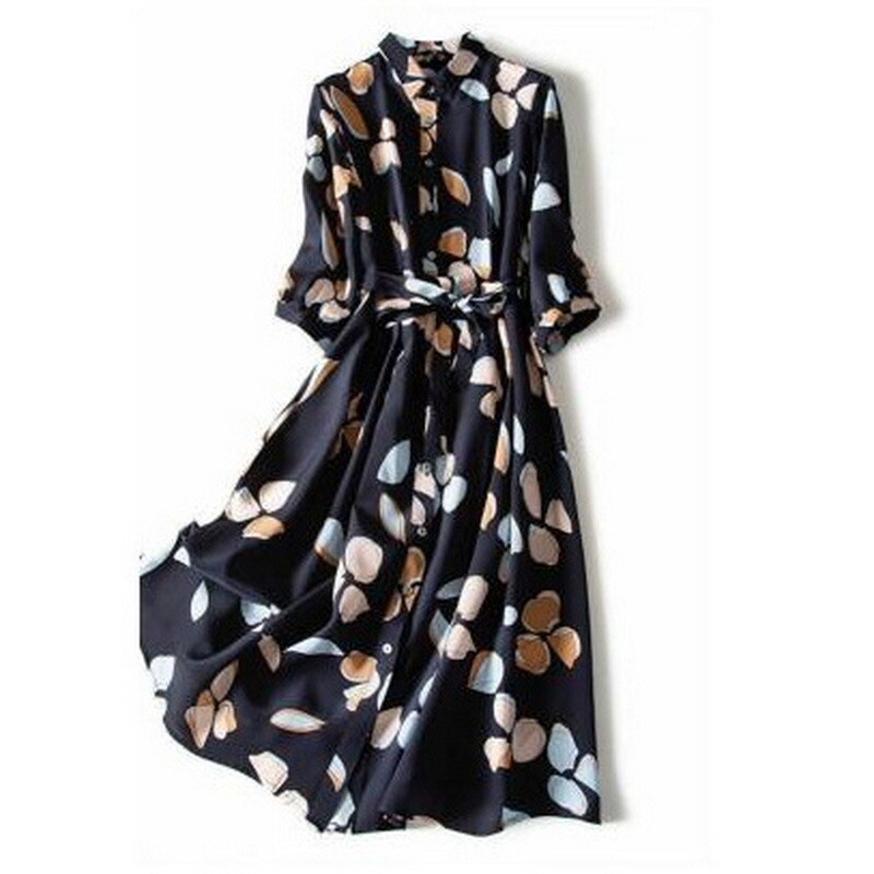 chiffon maxi shirt dress Casual Printed Chiffon Sheer Shirt Maxi Dress  Likemychoice