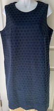 GAP DARK BLUE PULLOVER S/L COTTON BLEND SHIFT DRESS-PARTIALLY LINED- "NWOT" -XL