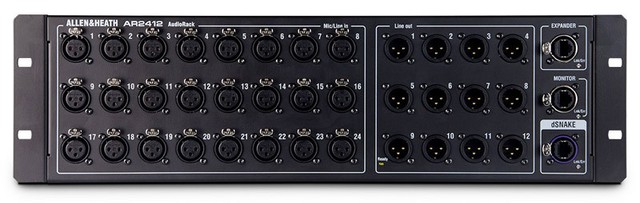Allen & Heath GLD Ar2412 Digital Stagebox 24 in 12 out Audio Rack ...