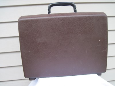 Vintage Samsonite Signat (Tank) Brown Hard Shell Attache Brief Case with  Key
