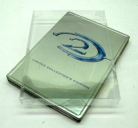 10X MICROSOFT XBOX STEELBOOK DVD CIB GAME CLEAR PROTECTIVE BOX PROTECTORS SLEEVE