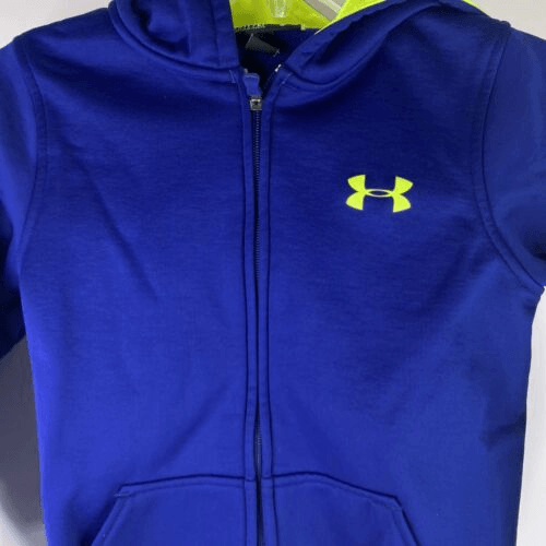 Under Armour Loose Fit Athletic Pullover Hoodie Sweatshirt Boys Youth Sz X-Small - Picture 2 of 8