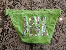 True Vintage Victoria  s Secret PINK Lace Waist Extra Low Rise Bikini Panty