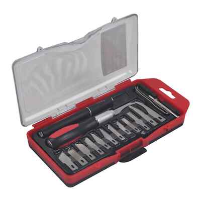 KING 16 PC PRECISION KNIFE  RAZOR BLADE EXACTO CUTTING TOOL  HOBBY KIT