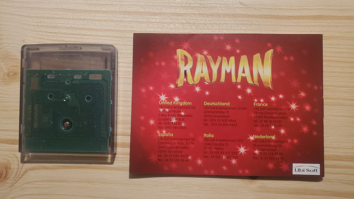 Rayman Sur Game Boy Color - Version PAL Complète (jeu, Boîte, Notice) - Bon état