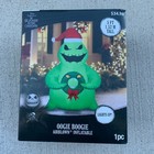Oogie Boogie 5-Ft. Inflatable Christmas Holiday Wreath LED Outdoor Decoration