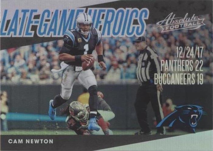 Carte Trading Card Cam Newton Panthers - 2017 Panini Black Friday Jumbo Patch #BFF-CN