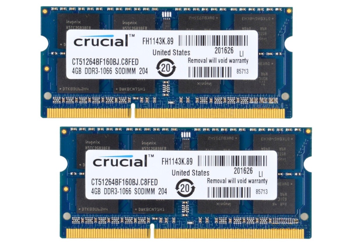 Ram Sodimm Ddr3 Sodimm 1066mhz 4gb 4GB DDR3 PC3-8500 1066Mhz SO
