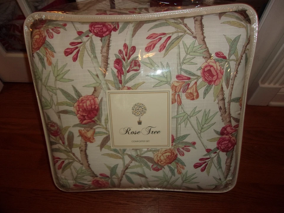 NIP Rose Tree Islamorada Floral Queen Comforter Bedskirt & Shams Set 4pc - Image 3 of 4