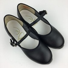 Dancing Fair Black Strappy Buckle Tap Dance Shoes GIRLS SIZE 10.5M