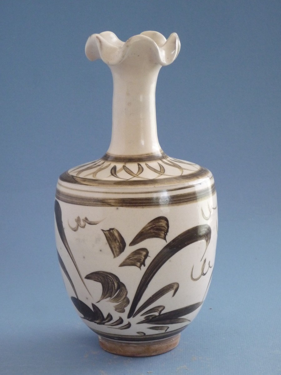 Song Dynasty Ci Zhou Yao vase 宋代窯磁州花口瓶 | eBay