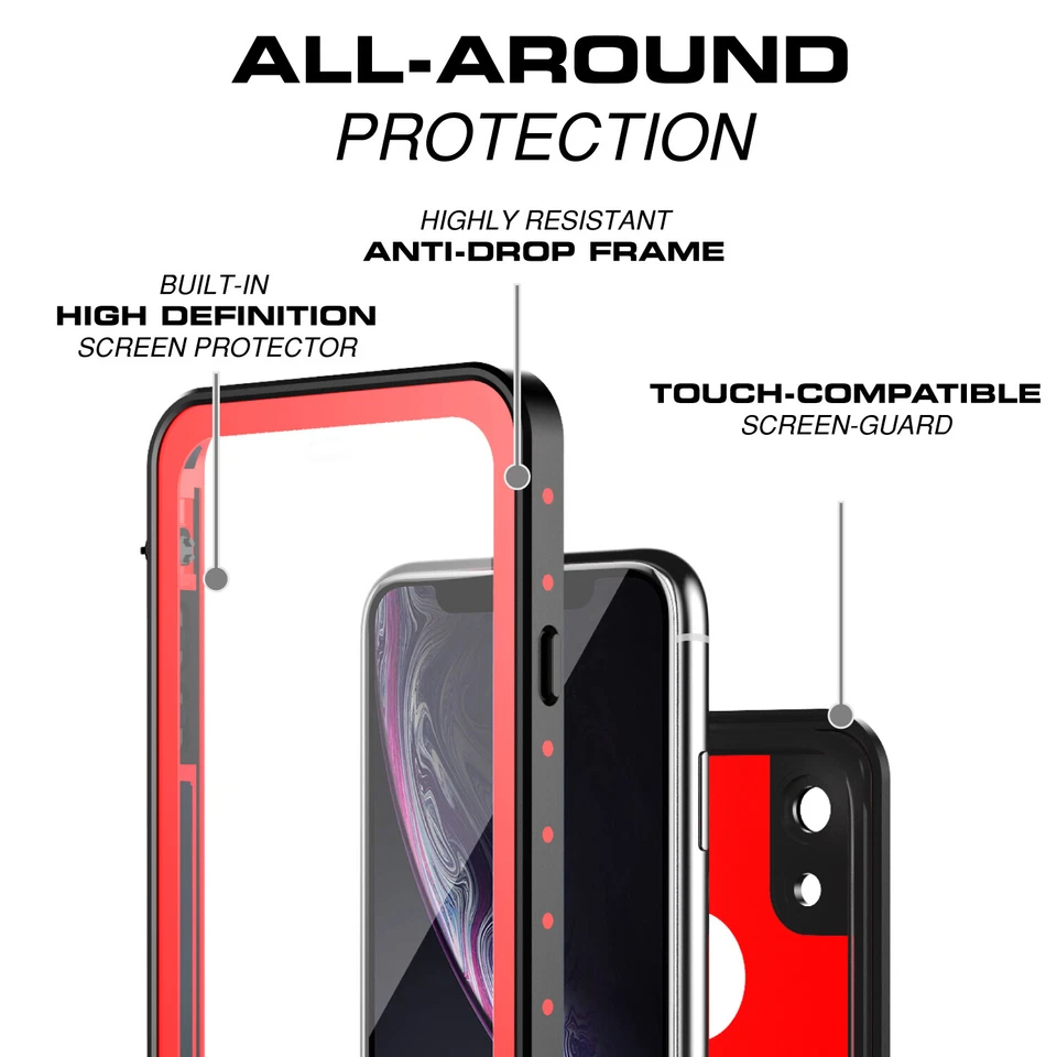 Waterproof Shockproof Case For Apple iPhone XR Xs 11 Pro 12 Pro 13 Pro Max Cover - Image 4 of 4