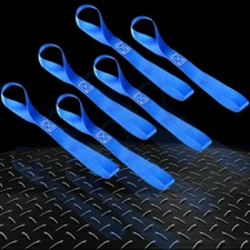 6Packs Soft Loop Tie Down Straps Ratchet Towing Cargo 4500LBS ATV UTV Motorcycle