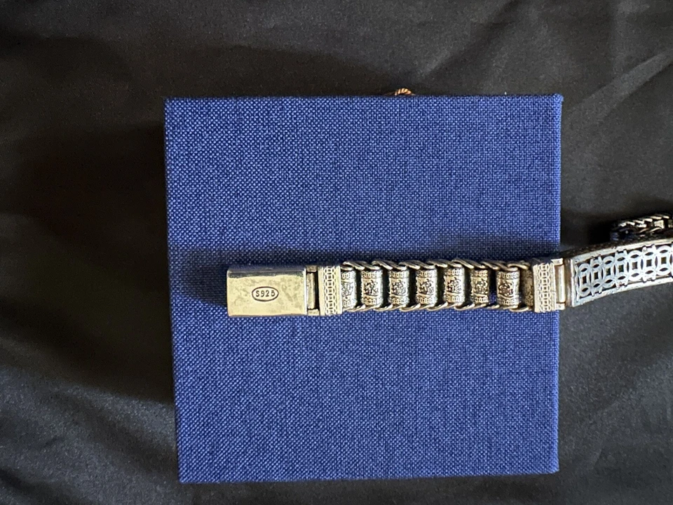 Superbe Bracelet Plaqué Argent Convient Pour Homme Ou Femme - Photo 3/4