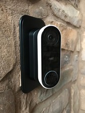 Nest Hello Doorbell Wall Plate 45 degree Angle Mount Kit Left/Right -Black