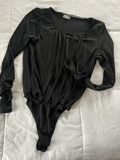Free People Blouse Intimately Free Bodysuit Size Small Kaya Keyhole Thumbholes