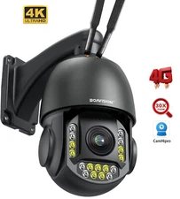 4G PTZ IP Speed Dome Camera 30X Zoom 4K 8MP Auto Tracking CCTV Two-Way Audio