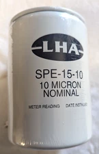NOS LHA SPE-15-10 Hydraulic Oil Filter (10 Micron Nominal) - Made in USA