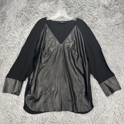 black silk tunic top