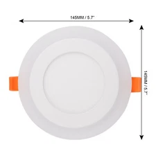 White RGB Dual Color LED Light LED Ceiling Recessed Panel Downlight Spot Lamp