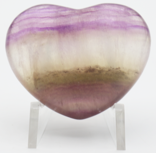 CAPTIVATING Carved AMETHYST Gemstone HEART Fluorite SCULPTURE Crystal Heal Gift - Imagen 2 de 8