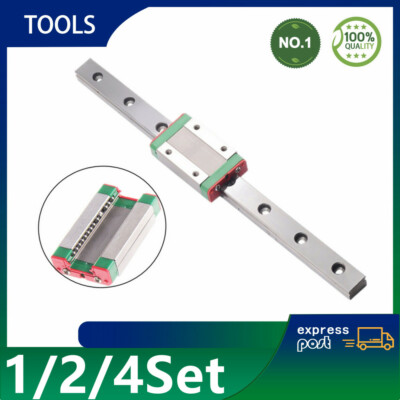 1/2/4 Set 250mm-10000mm MGN9H MGN12H Linearführung Linearschienen mit Block