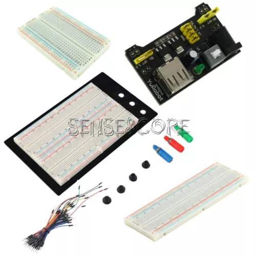 Breadboard 1660 830 400 Pin USB Netzteil MB102 Jumper Kabel Arduino Raspberry Pi
