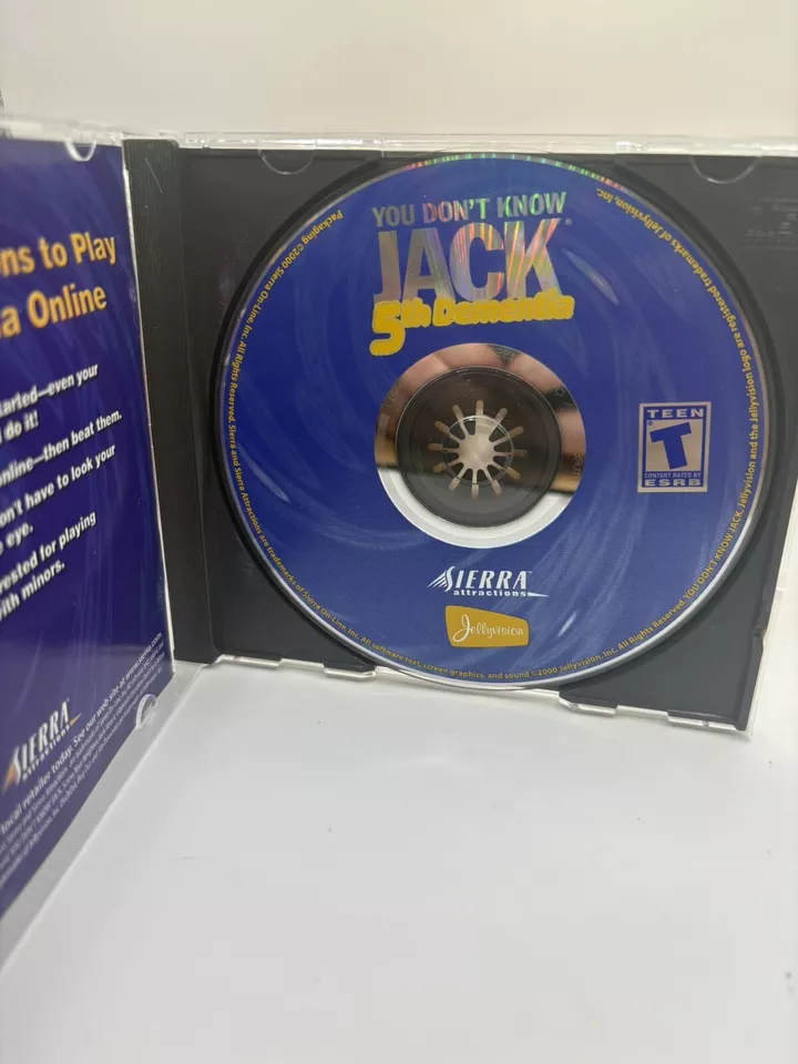 You Don't Know Jack 5th Dementia PC Trivia Game Sierra 2000 - Image 2 of 3