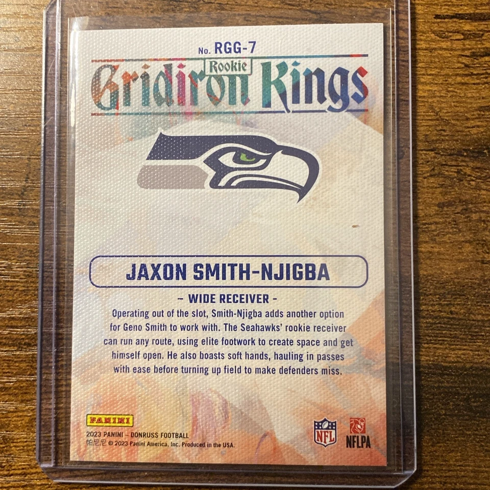 Jaxon Smith-Njigba [RC] - 2023 Panini Donruss - Rookie Gridiron Kings #RGG -7  - Image 2 of 2