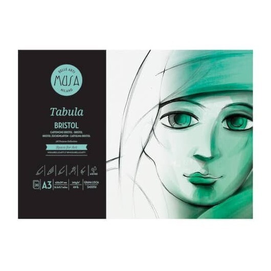 blocco Bristol TABULA CWR 20 fogli 240 gr formato A3 MU136293