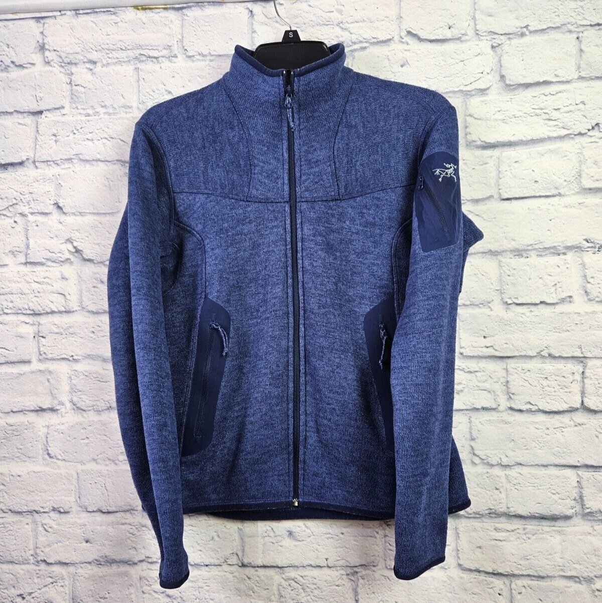 ARC'TERYX Giacca Pile Vintage Arcteryx Covert Donna Polartec Taglia M Blu Zip Up