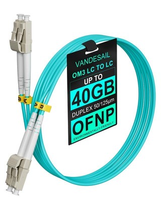 LC to LC Fiber Patch Cable 10G OM3 OFNP Fiber Optical Patch Cables Multimode ...