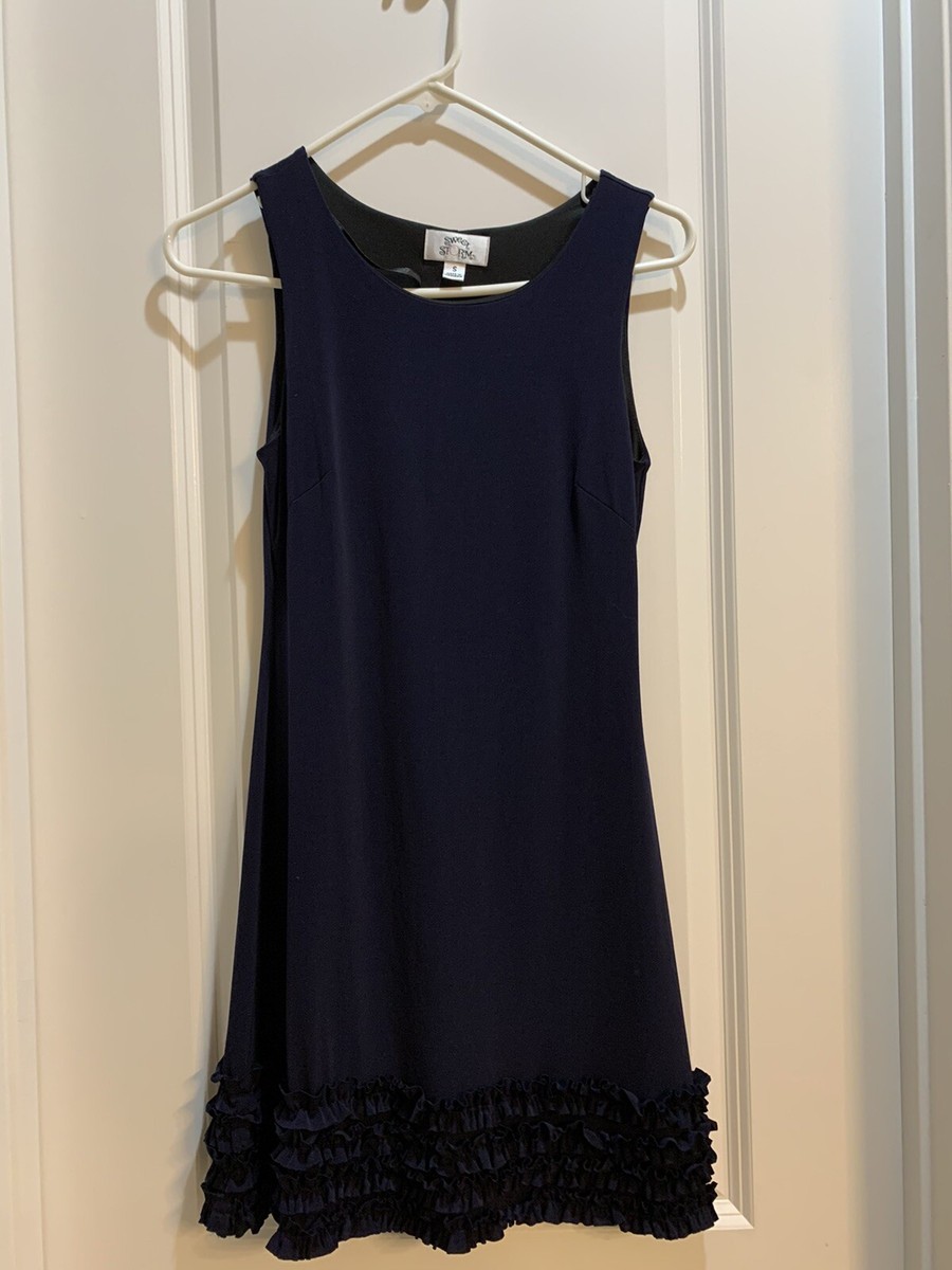 Sweet Storm Blue Bodycon Ruffles Hem Dress small Armpit To Armpit 16  Length 32 | eBay