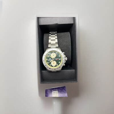 Dominatore Del Mare GREEN/STEEL DD-8013-22 Men's Chronograph Quartz Watch New