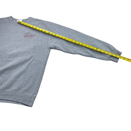 Margaritaville Men's "It's 5 O'Clock Somewhere" Pullover Sweatshirt Gray • Small - Picture 8 of 9