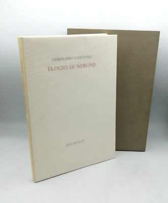 ''ELOGIO DI NERO'' Cardano, Philobyblon 1986 von Piero Cigada, G.Arpino