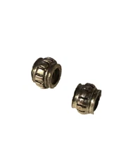 One Pair of Sterling Round Beads for Famous Maker Charm Bracelet