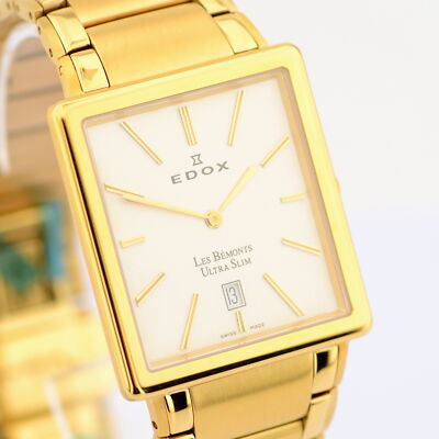 Edox / Les Bemonts Ultra Slim - Date 27031 | eBay