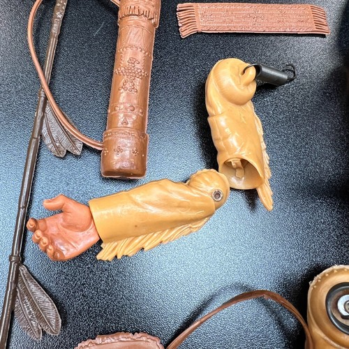 Marx Chief Cherokee Action Indian Doll with Accessories - Boxed - For Parts - Picture 7 of 16
