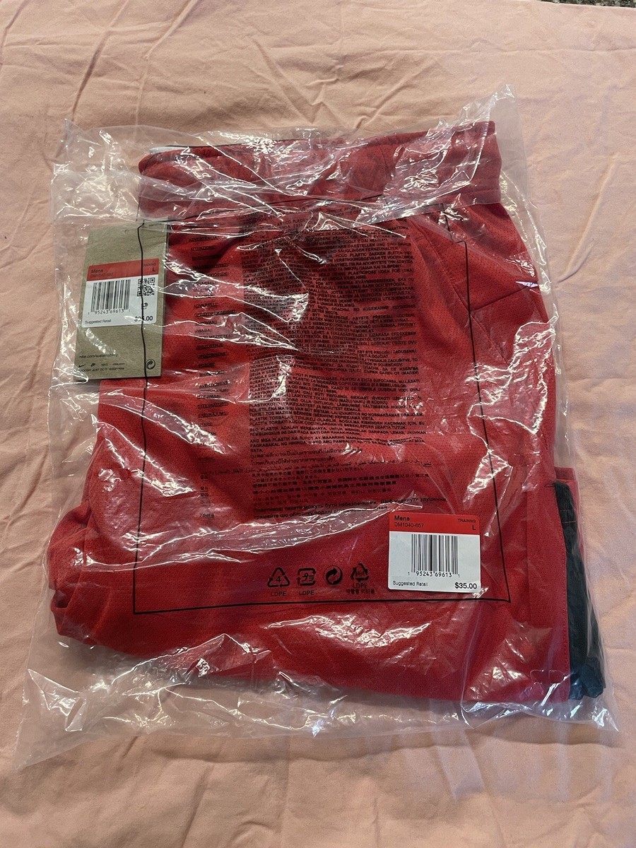 トレーニング NWT Men's Nike Dri-Fit Training Shorts 5.0 Size LARGE Red Black | eBay