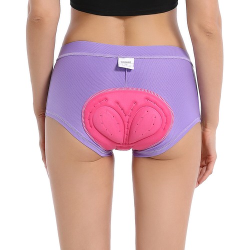 WOSAWE Ladies Cycling Shorts 3D Gel Padded Bicycle Underwear Breathable Briefs - Picture 4 of 17