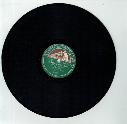 78 Runden 25cm Gloria Lasso Schallplatte Ave Maria No Morro - Bolero Nacht - - Picture 2 of 3